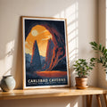 Carlsbad Caverns National Park Retro Art Print