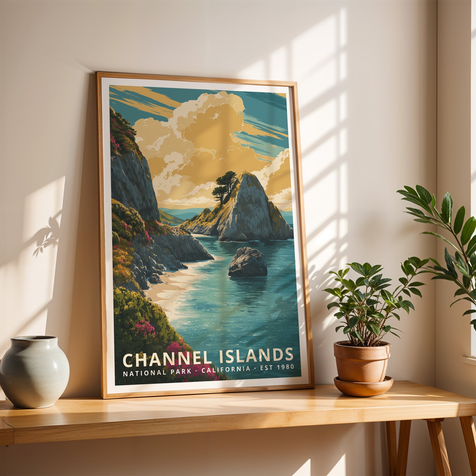 Channel Islands National Park Retro Art Print