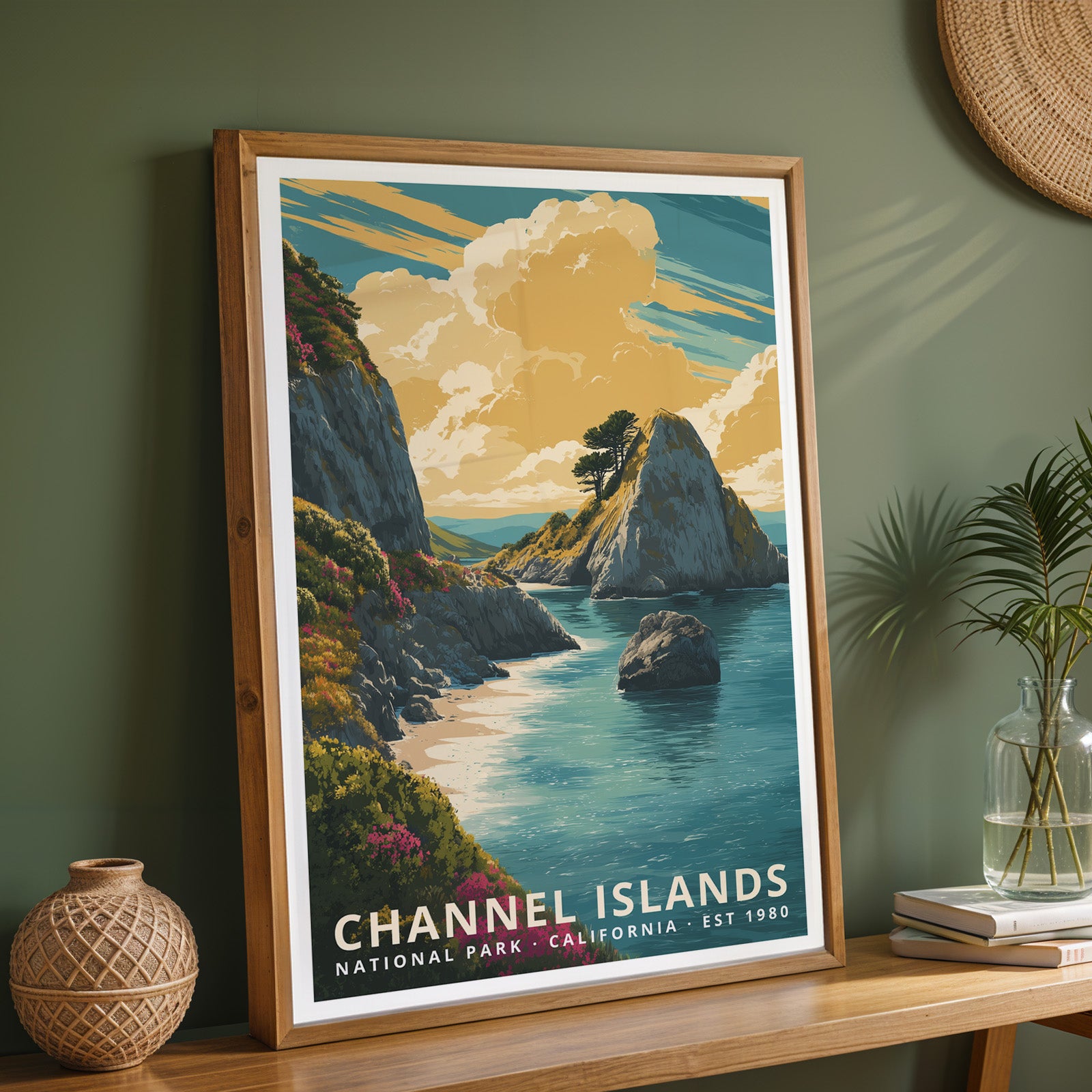 Channel Islands National Park Retro Art Print