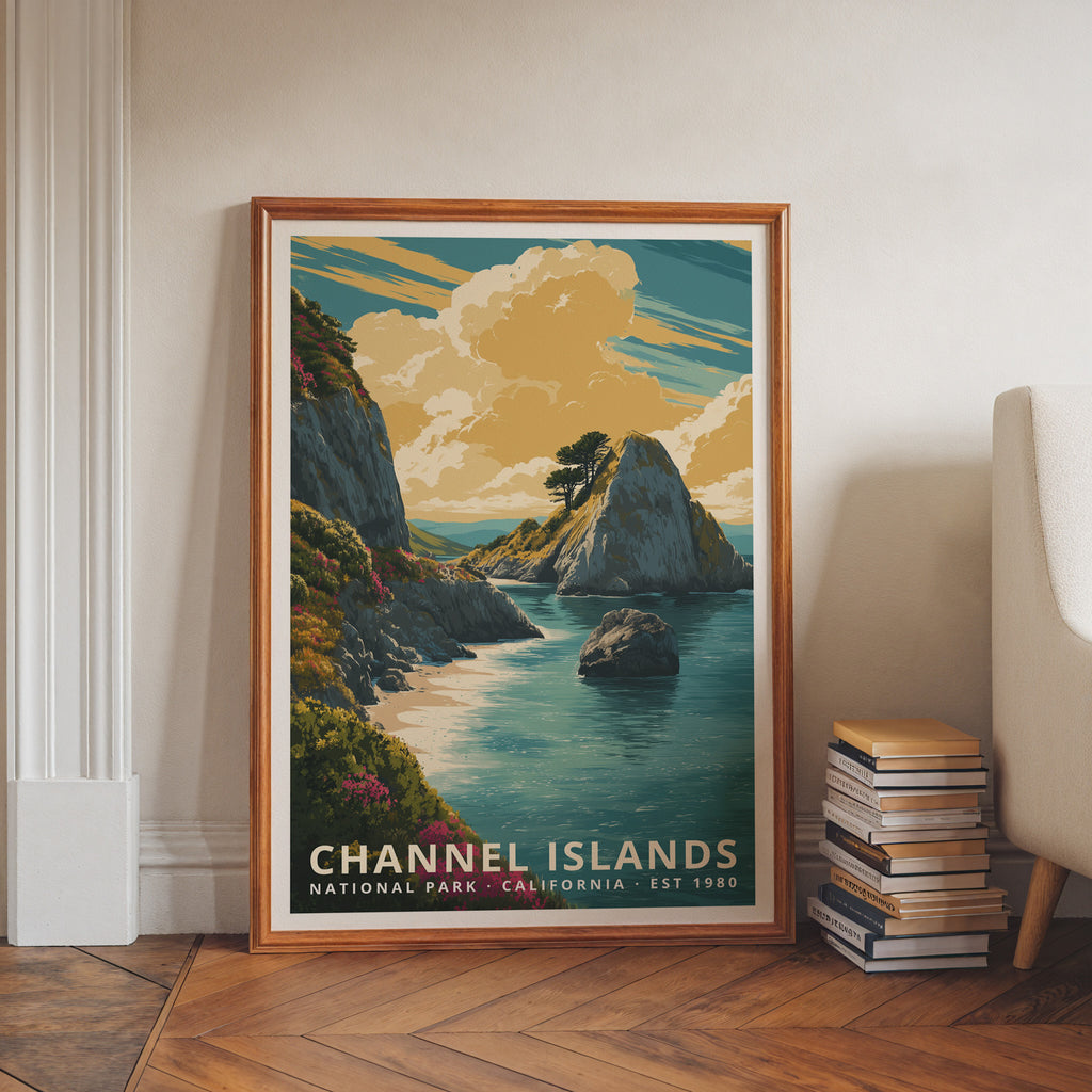 Channel Islands National Park Retro Art Print