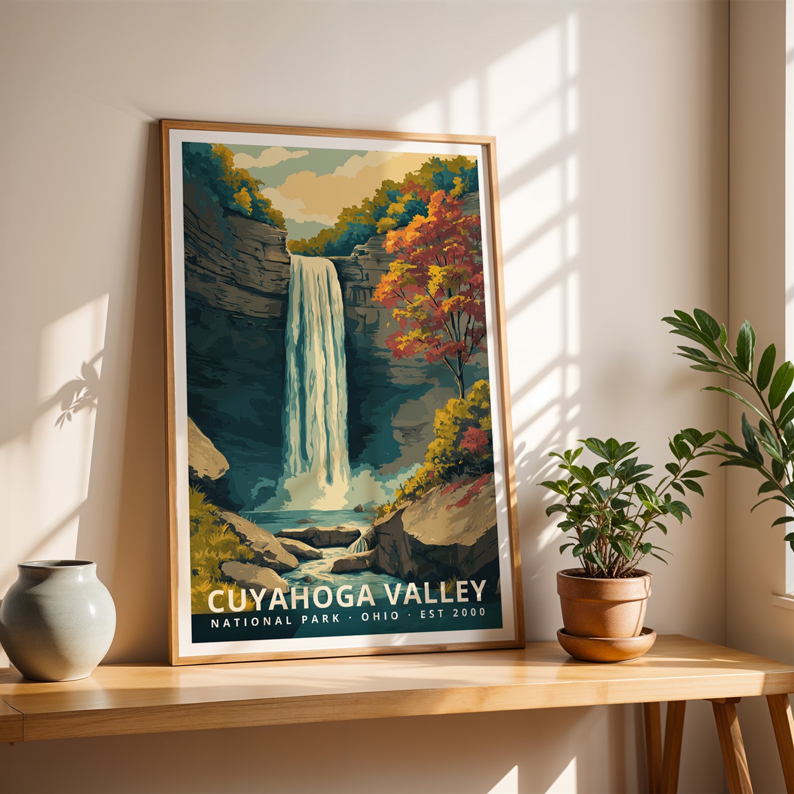 Cuyahoga Valley National Park Retro Art Print