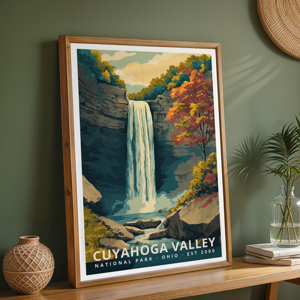 Cuyahoga Valley National Park Retro Art Print