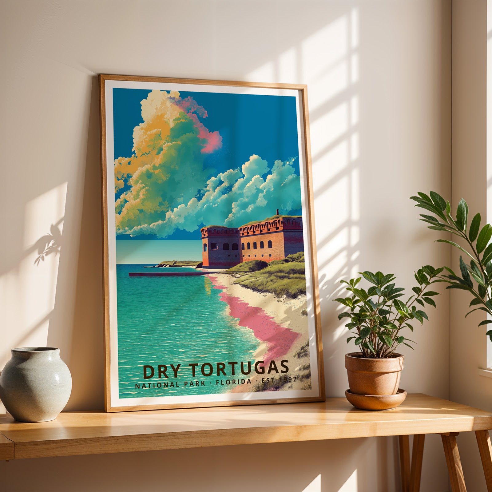 Dry Tortugas National Park Retro Art Print