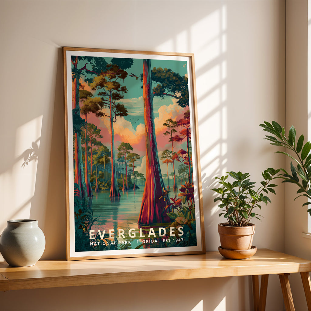 Everglades National Park Retro Art Print