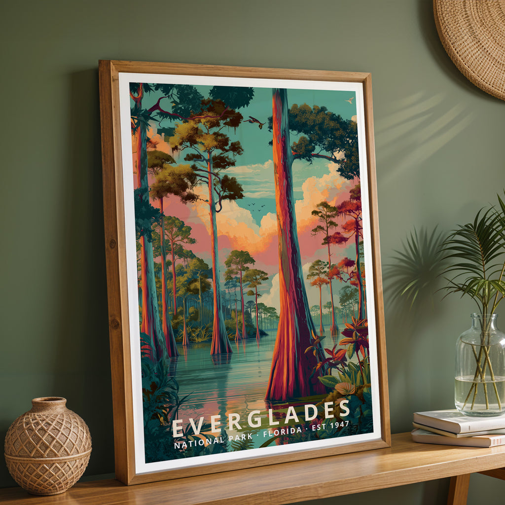 Everglades National Park Retro Art Print
