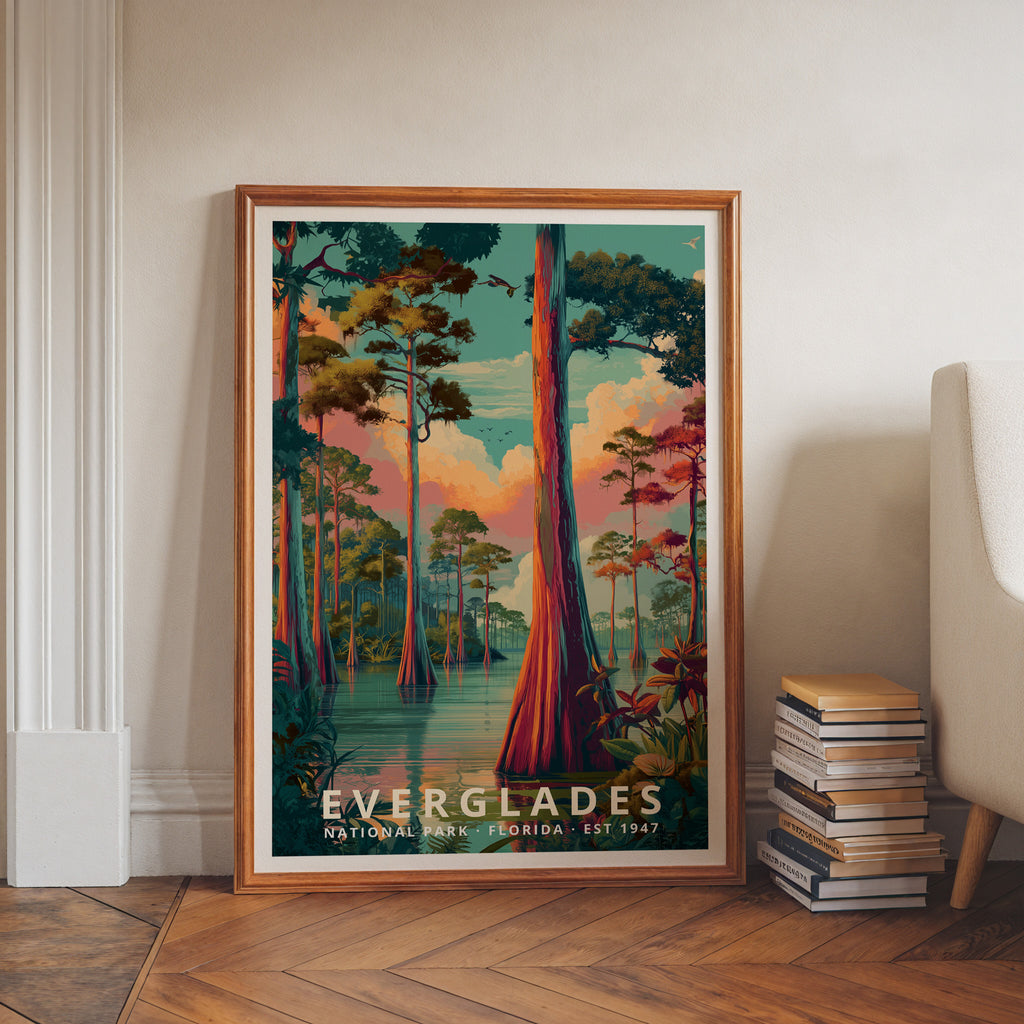 Everglades National Park Retro Art Print
