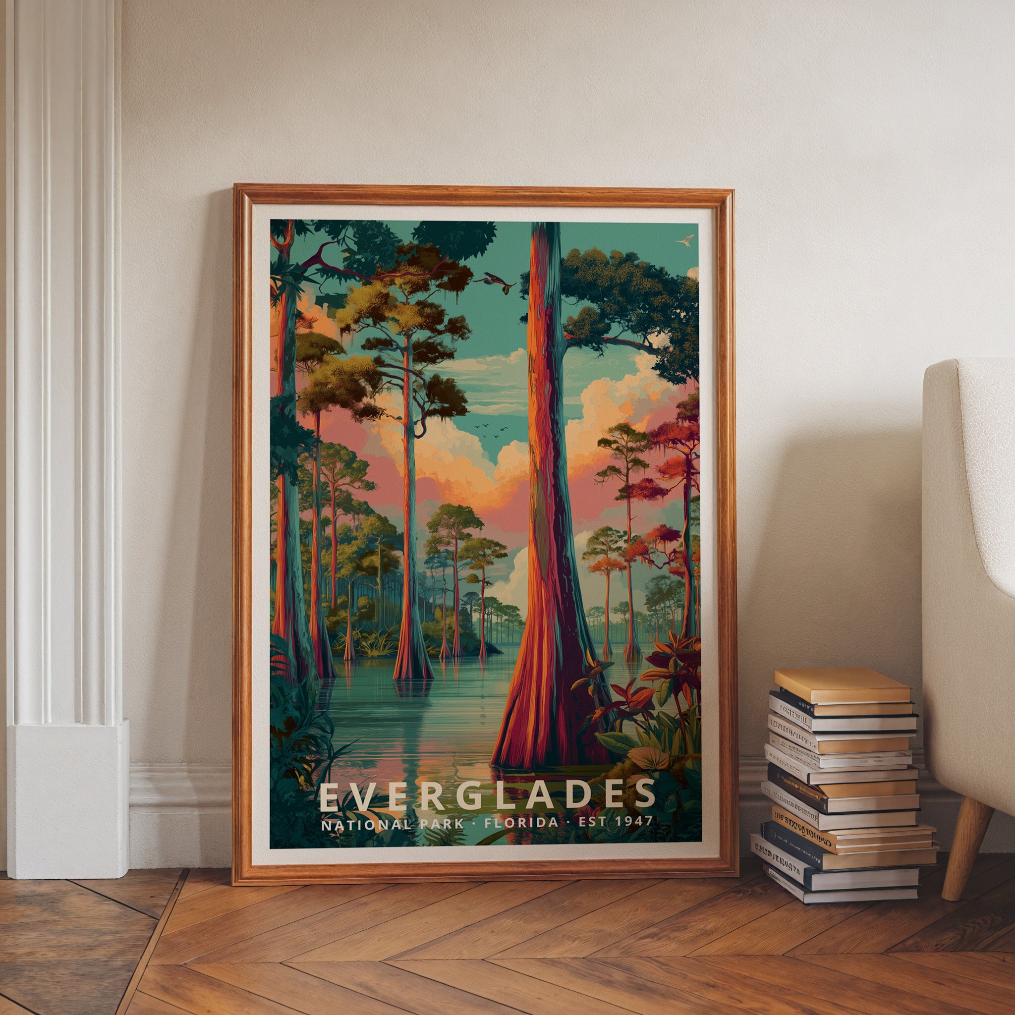 Everglades National Park Retro Art Print