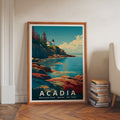 Acadia National Park Retro Art Print