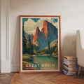Great Basin National Park Retro Art Print
