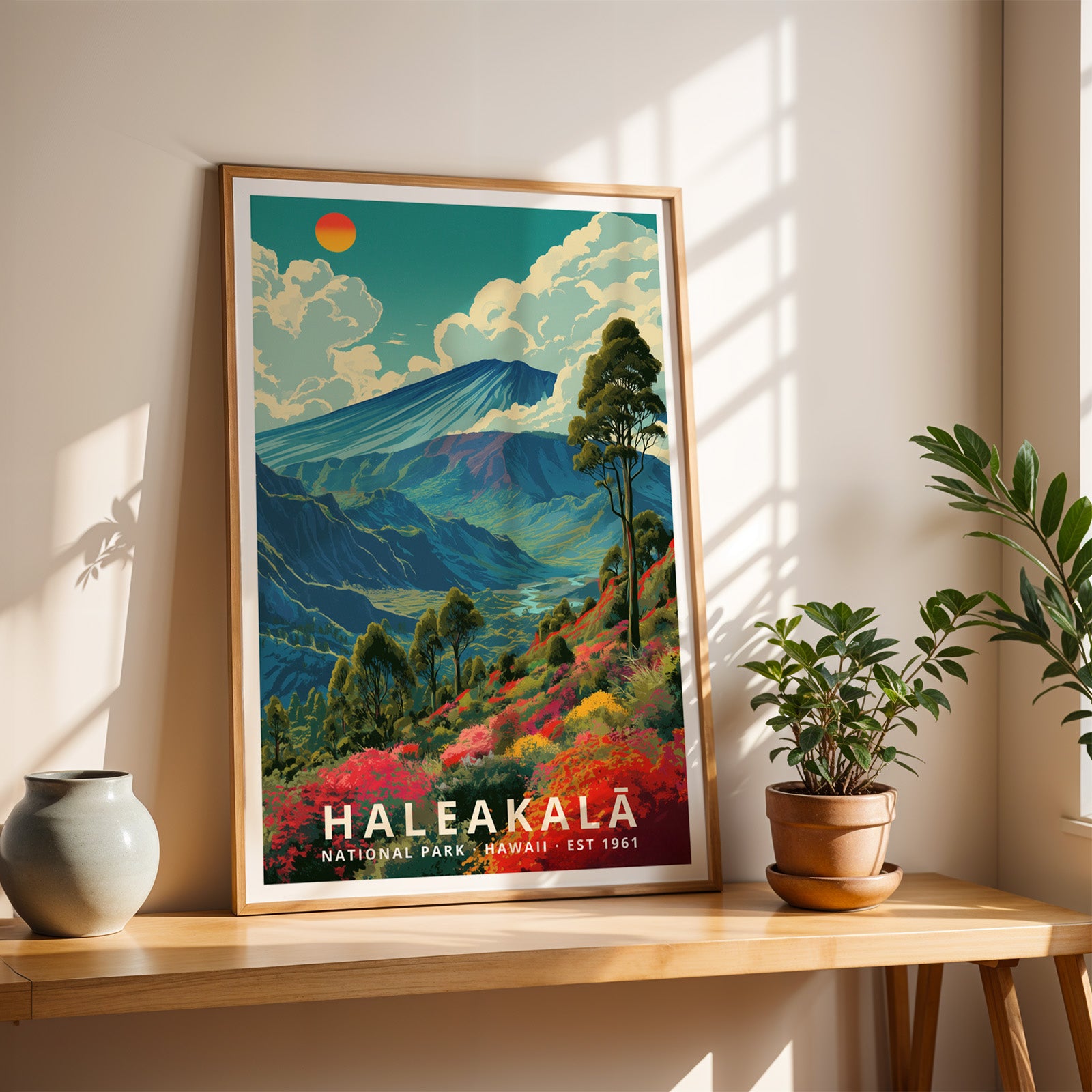Haleakalā National Park Retro Art Print