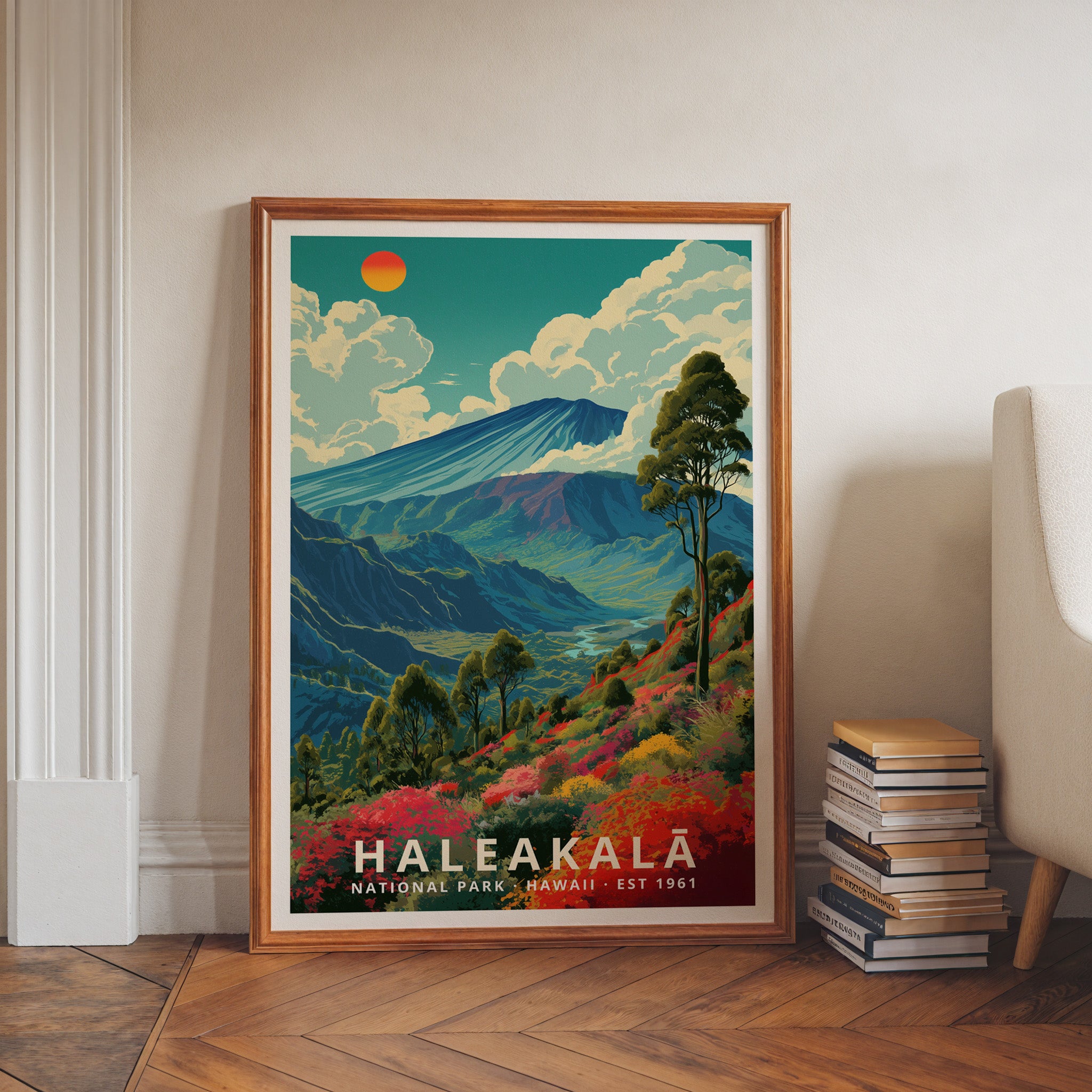 Haleakalā National Park Retro Art Print