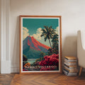 Hawaiʻi Volcanoes National Park Retro Art Print