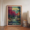Hot Springs National Park Retro Art Print