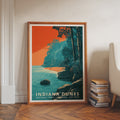 Indiana Dunes National Park Retro Art Print
