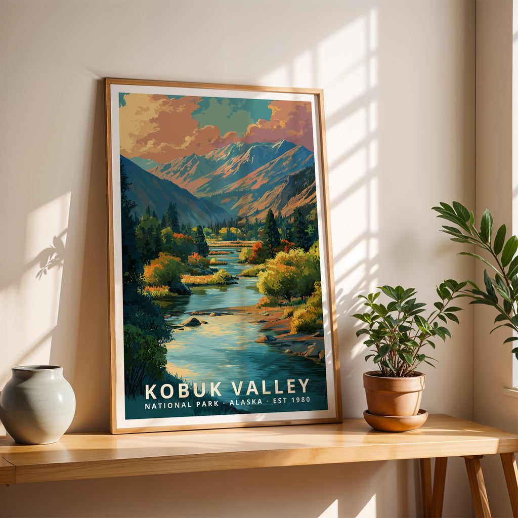 Kobuk Valley National Park Retro Art Print