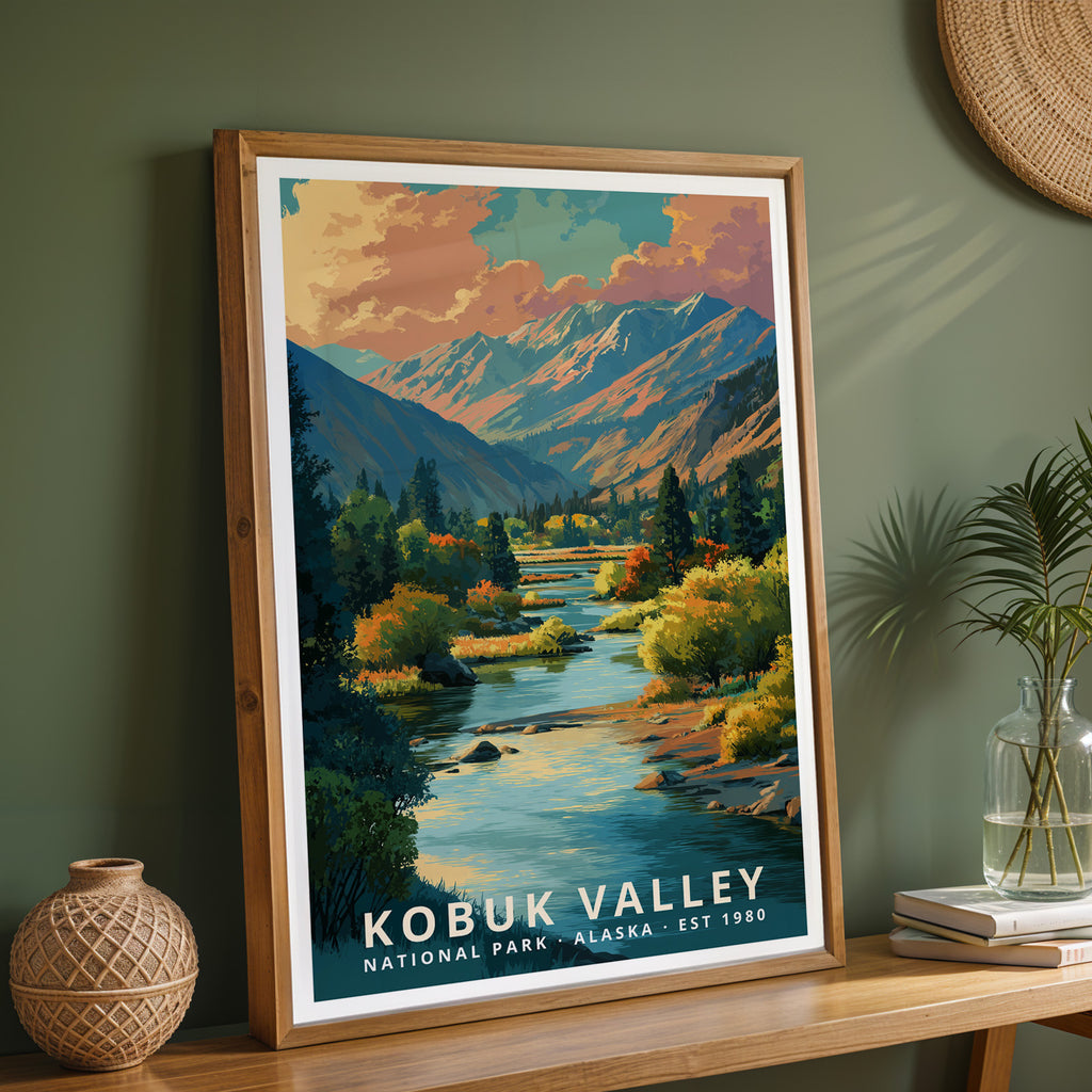 Kobuk Valley National Park Retro Art Print