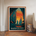 Mammoth Cave National Park Retro Art Print