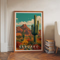 Saguaro National Park Retro Art Print