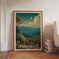 Shenandoah National Park Retro Art Print