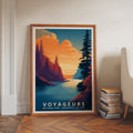 Voyageurs National Park Retro Art Print