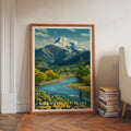Wrangell–St. Elias National Park Retro Art Print