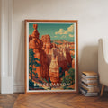 Bryce Canyon National Park Retro Art Print