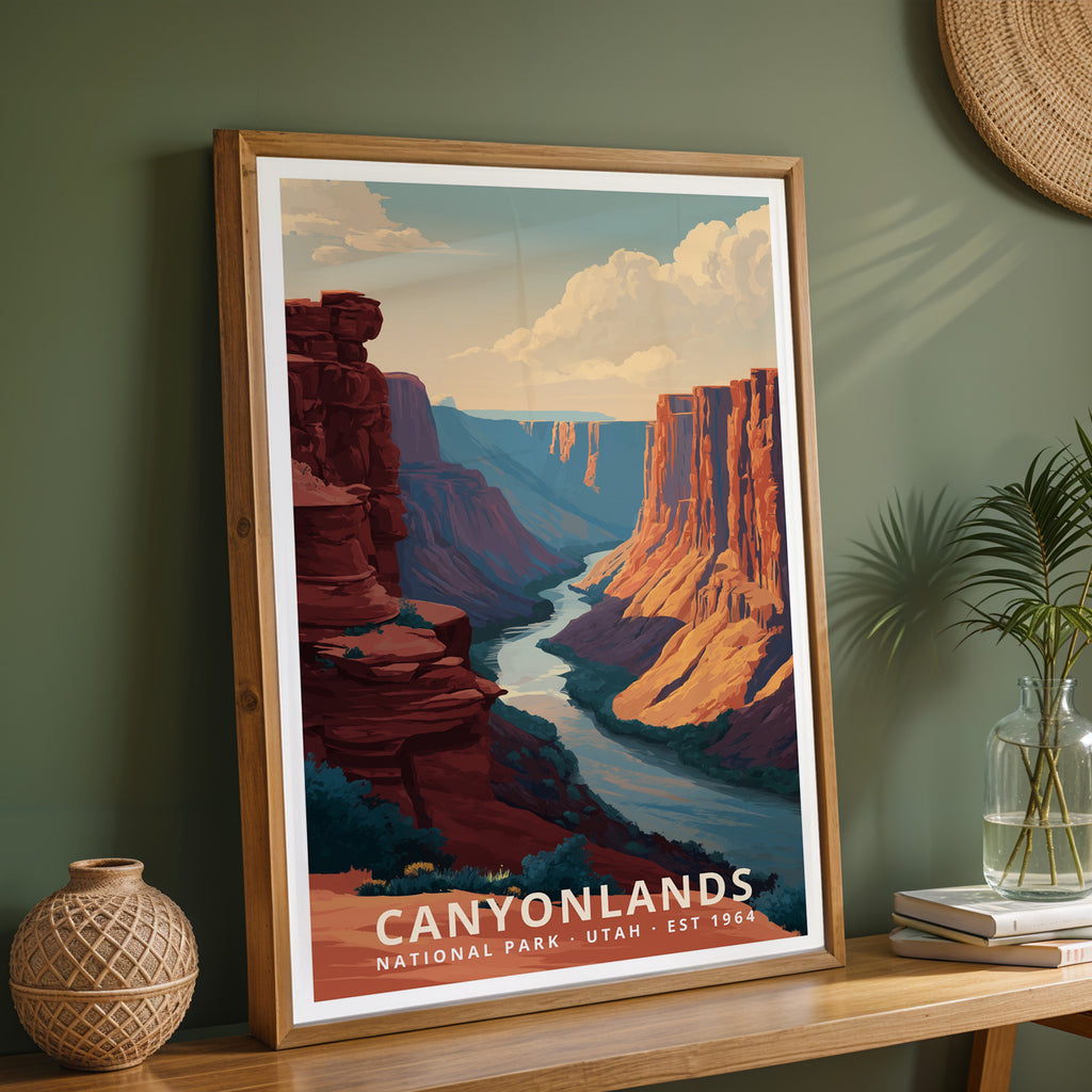 Canyonlands National Park Retro Art Print