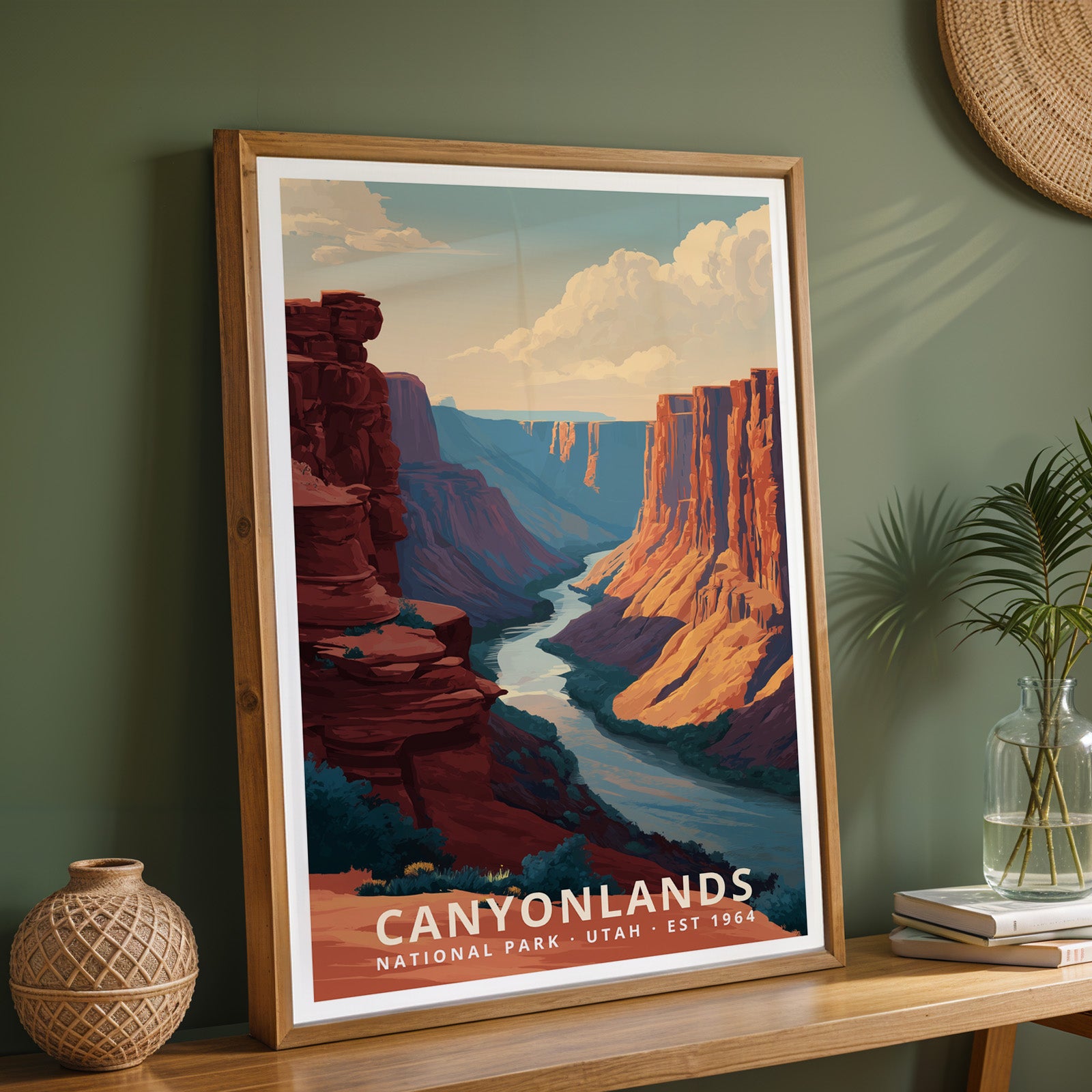 Canyonlands National Park Retro Art Print