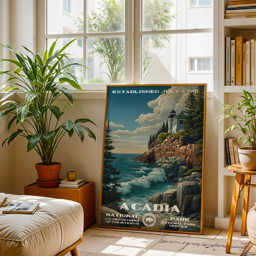 Acadia National Park Vintage WPA
