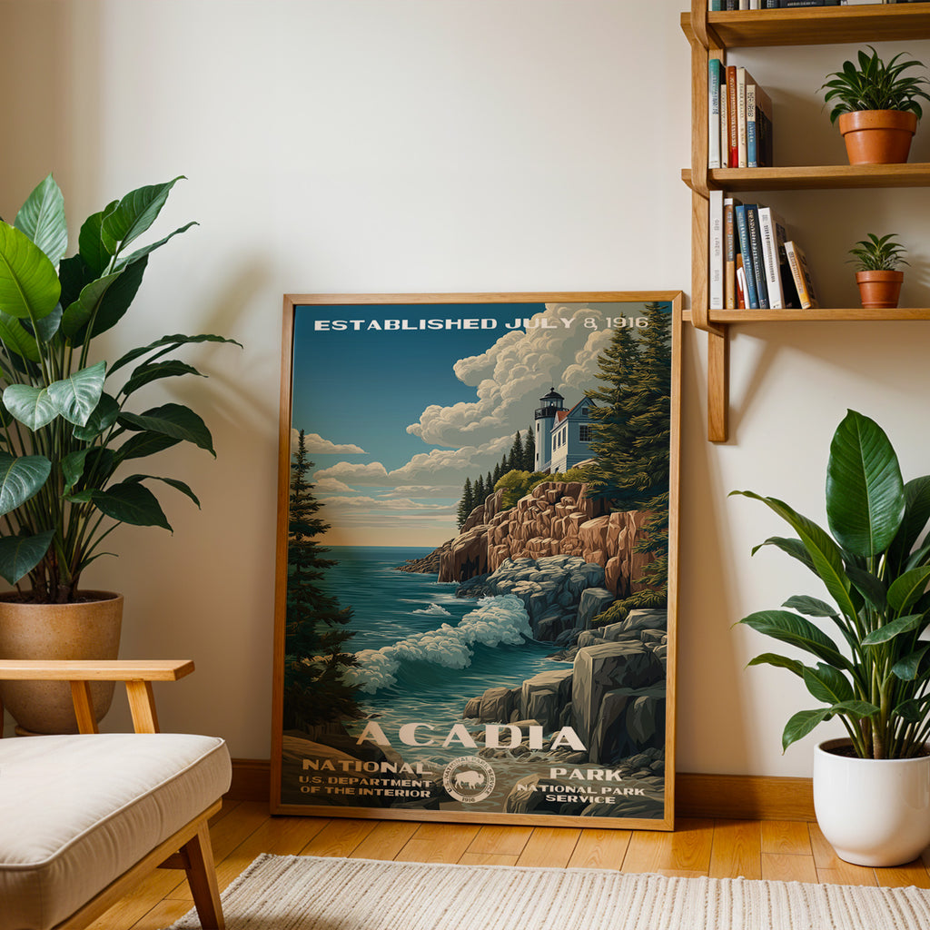 Acadia National Park Vintage WPA
