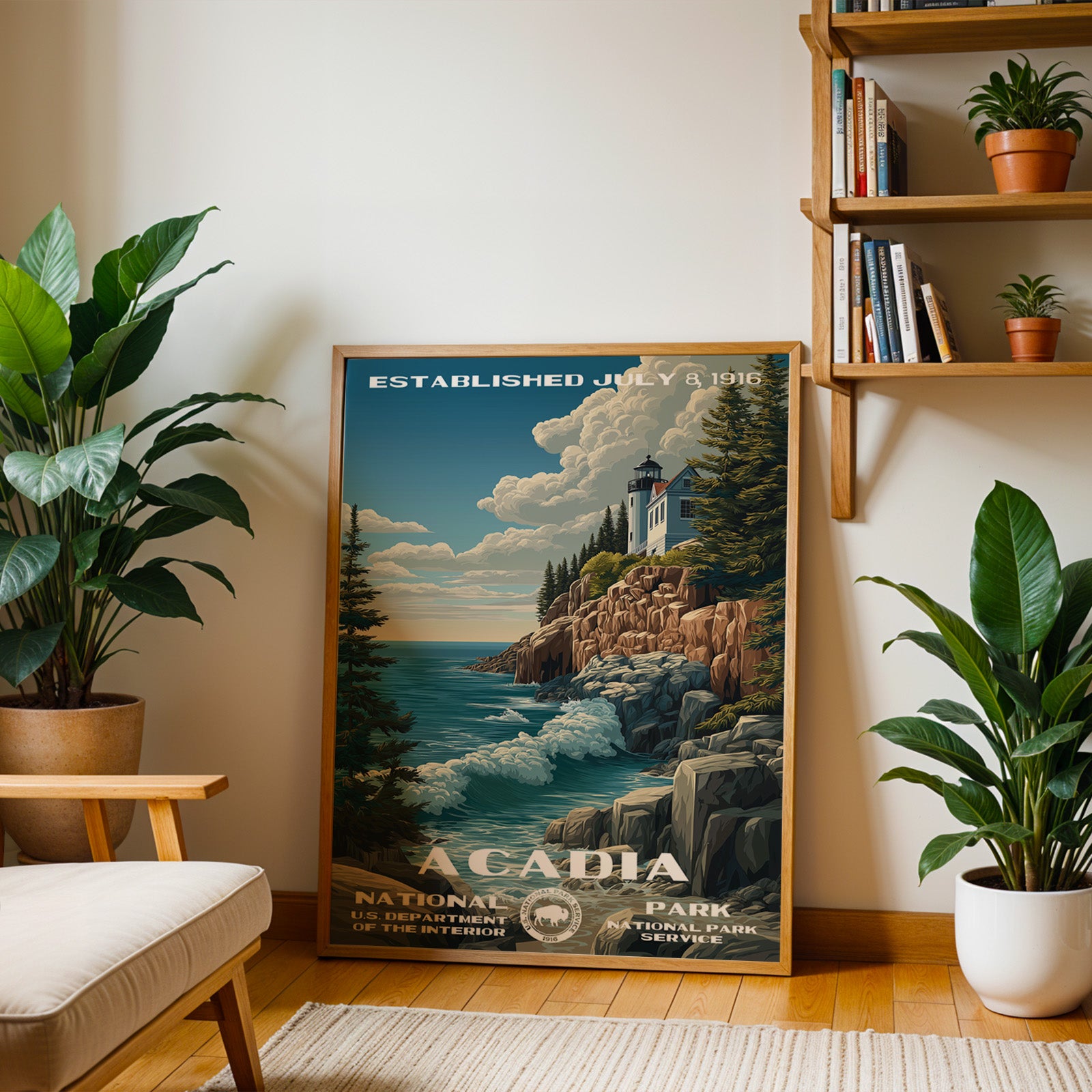 Acadia National Park Vintage WPA
