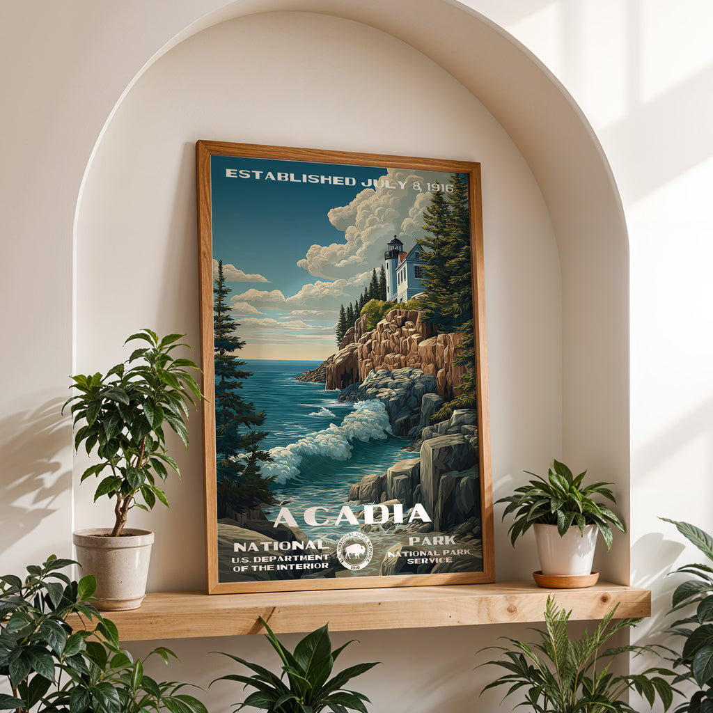 Acadia National Park Vintage WPA
