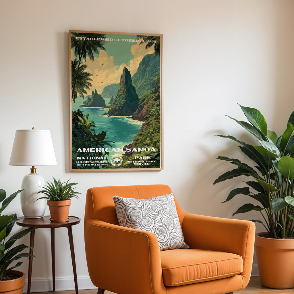 American Samoa National Park Vintage WPA
