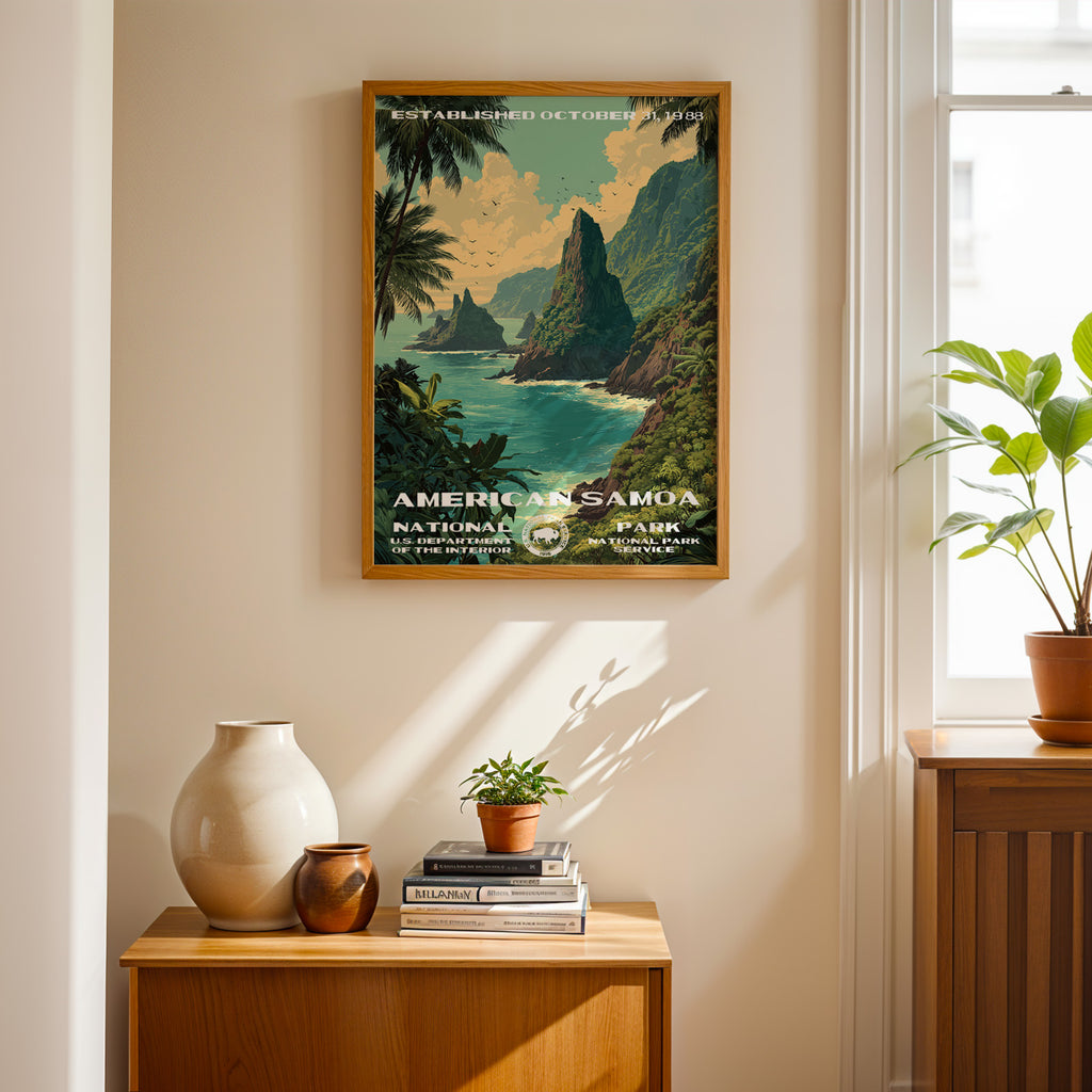 American Samoa National Park Vintage WPA