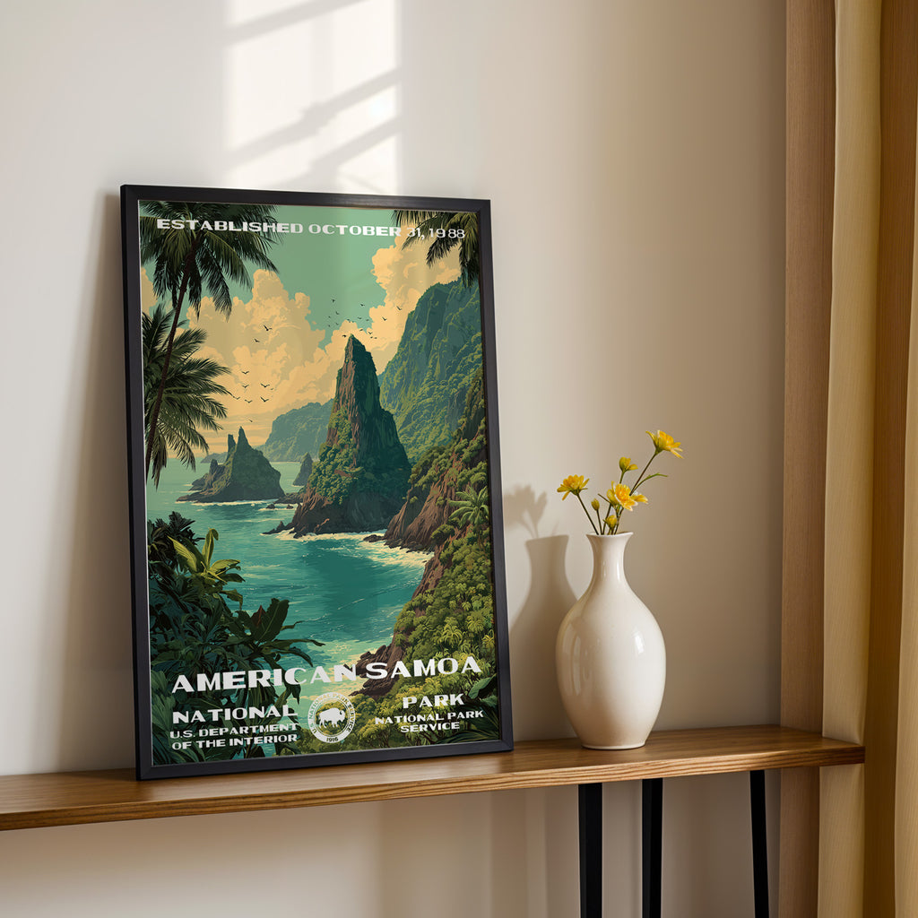 American Samoa National Park Vintage WPA