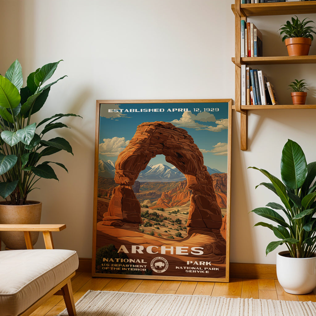 Arches National Park Vintage WPA