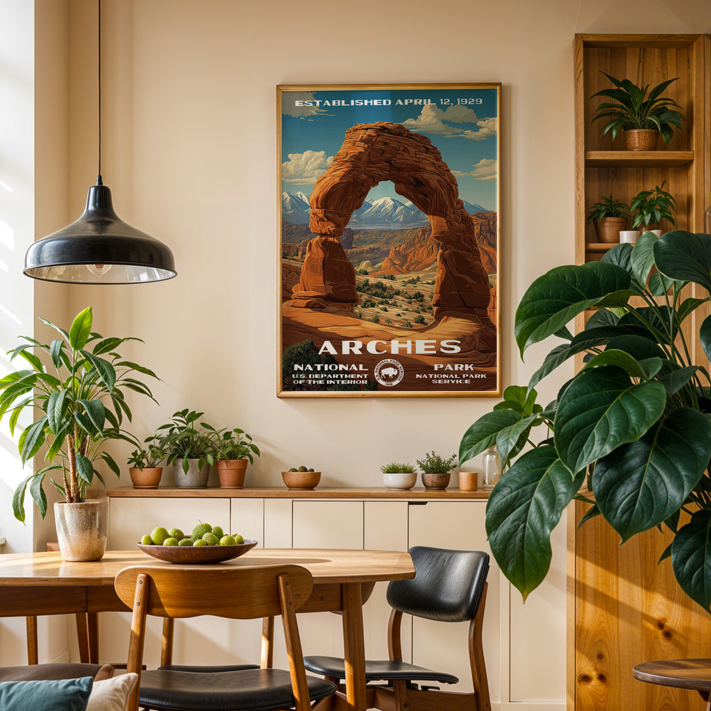 Arches National Park Vintage WPA