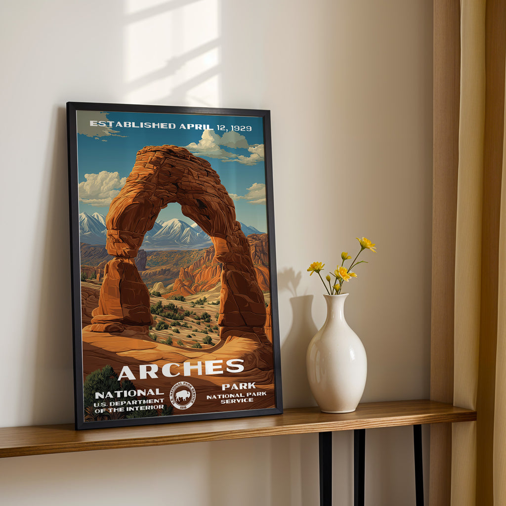 Arches National Park Vintage WPA