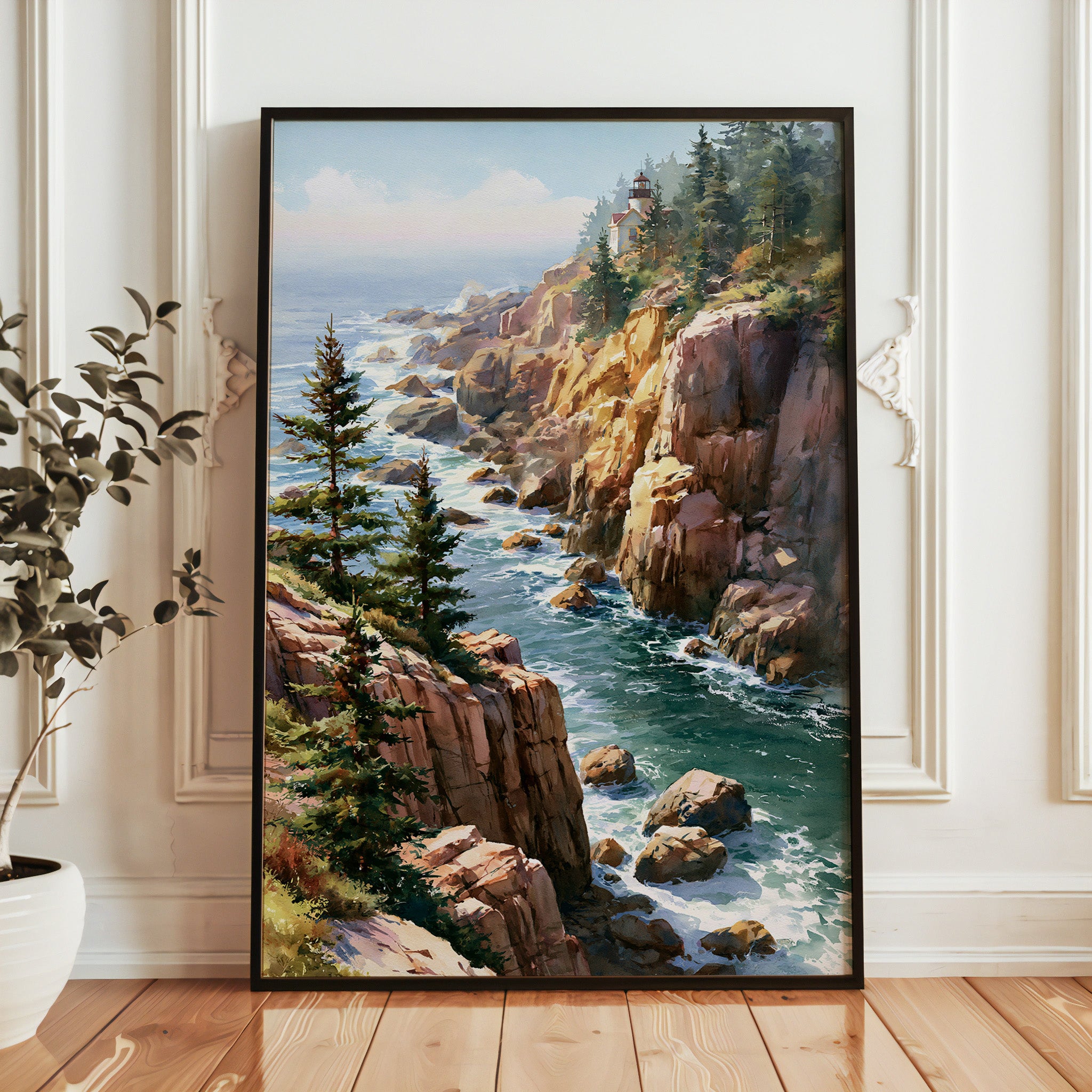 Acadia National Park Watercolor Art