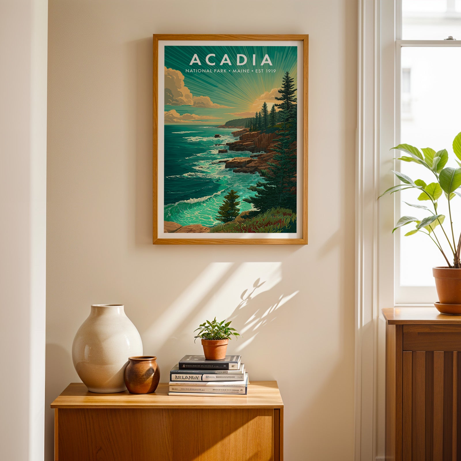 Retro Acadia National Park Print