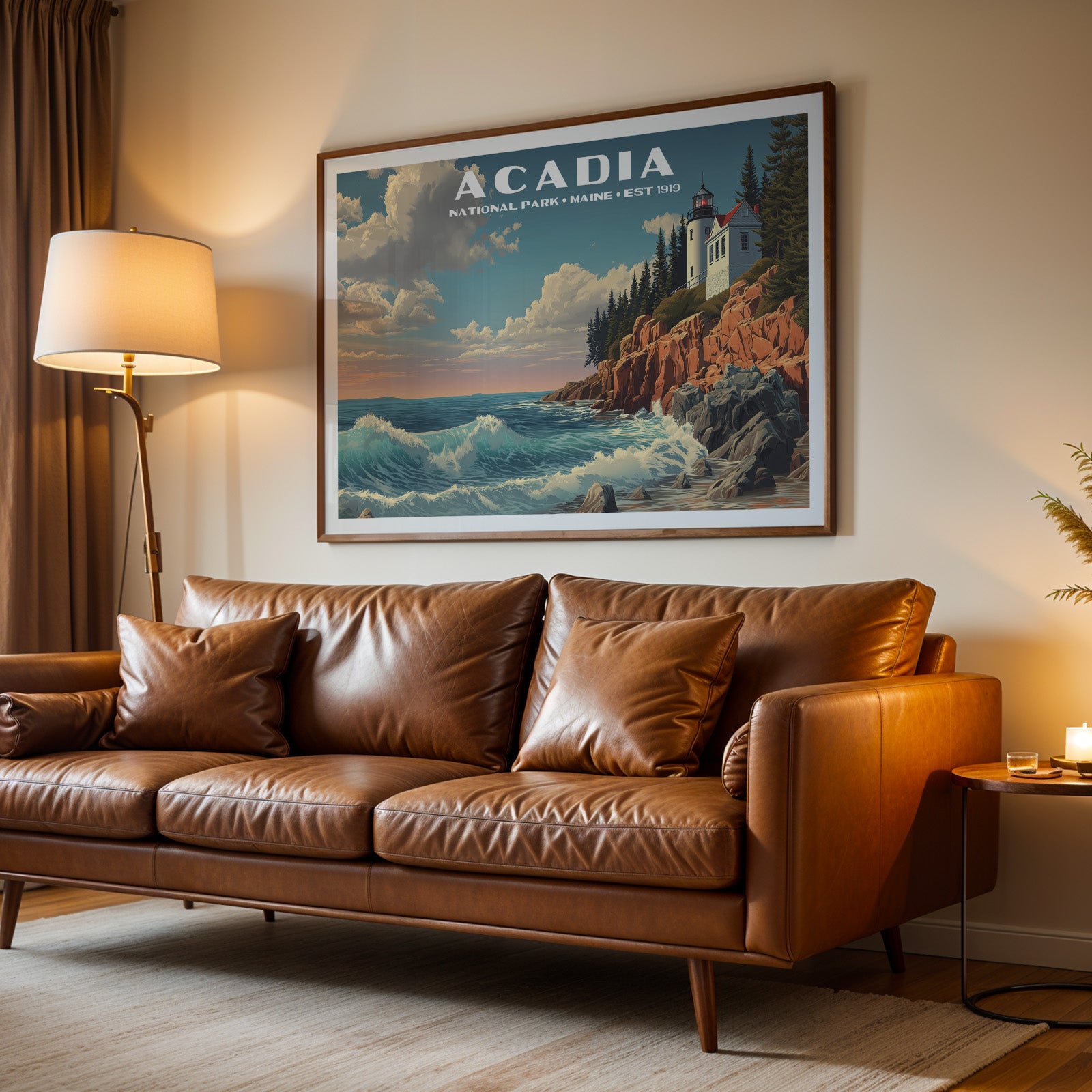 Acadia National Park Horizontal Vintage Art