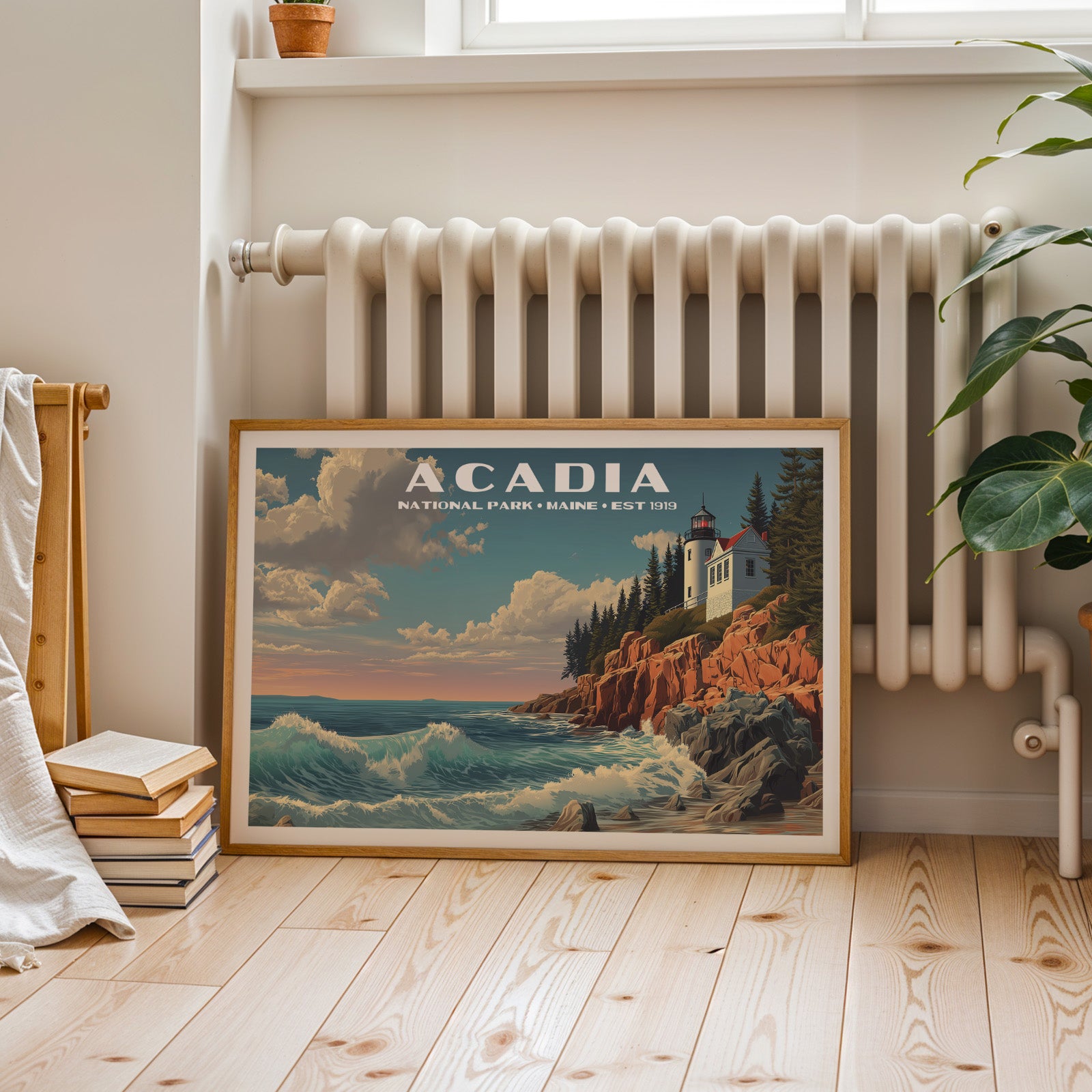Acadia National Park Horizontal Vintage Art