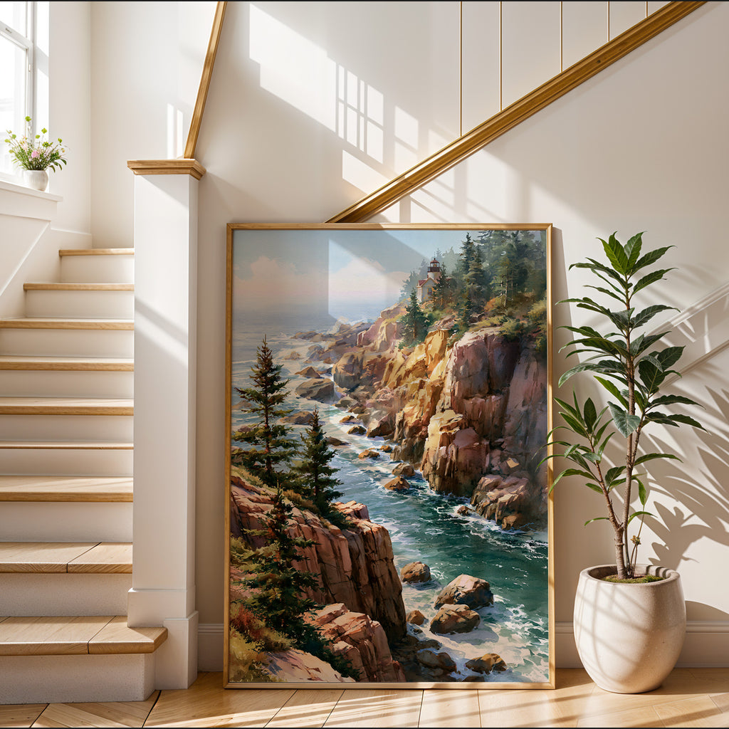 Acadia National Park Watercolor Art