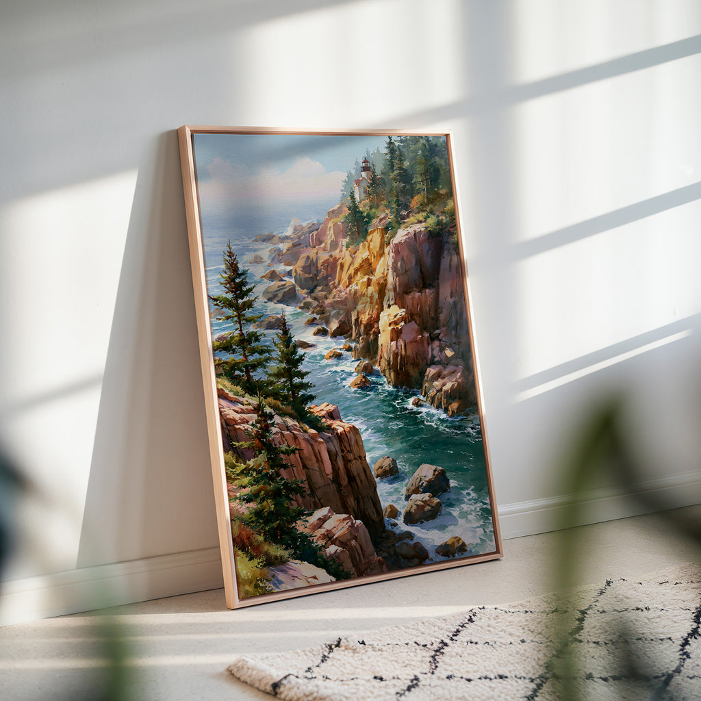 Acadia National Park Watercolor Art