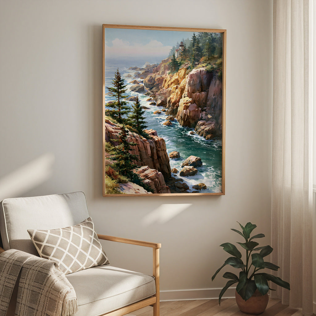 Acadia National Park Watercolor Art