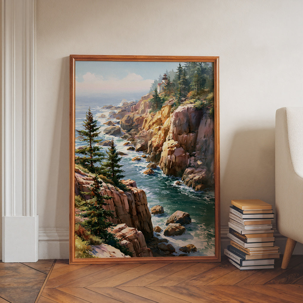 Acadia National Park Watercolor Art