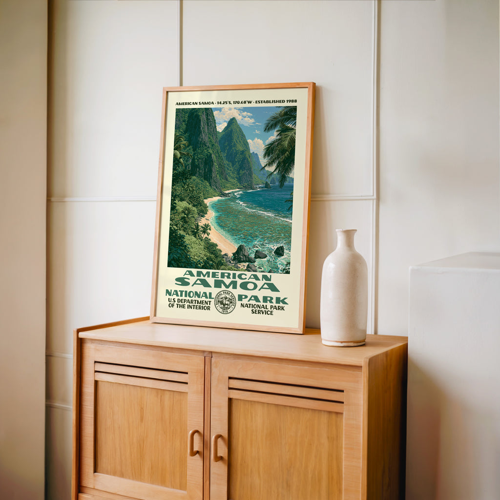 American Samoa National Park Vintage WPA Art