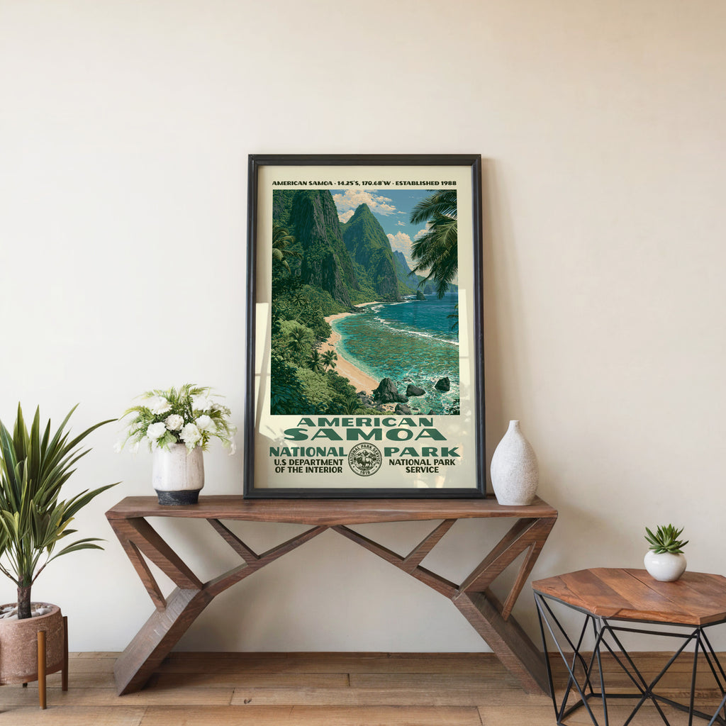 American Samoa National Park Vintage WPA Art