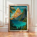 Retro American Samoa National Park Print