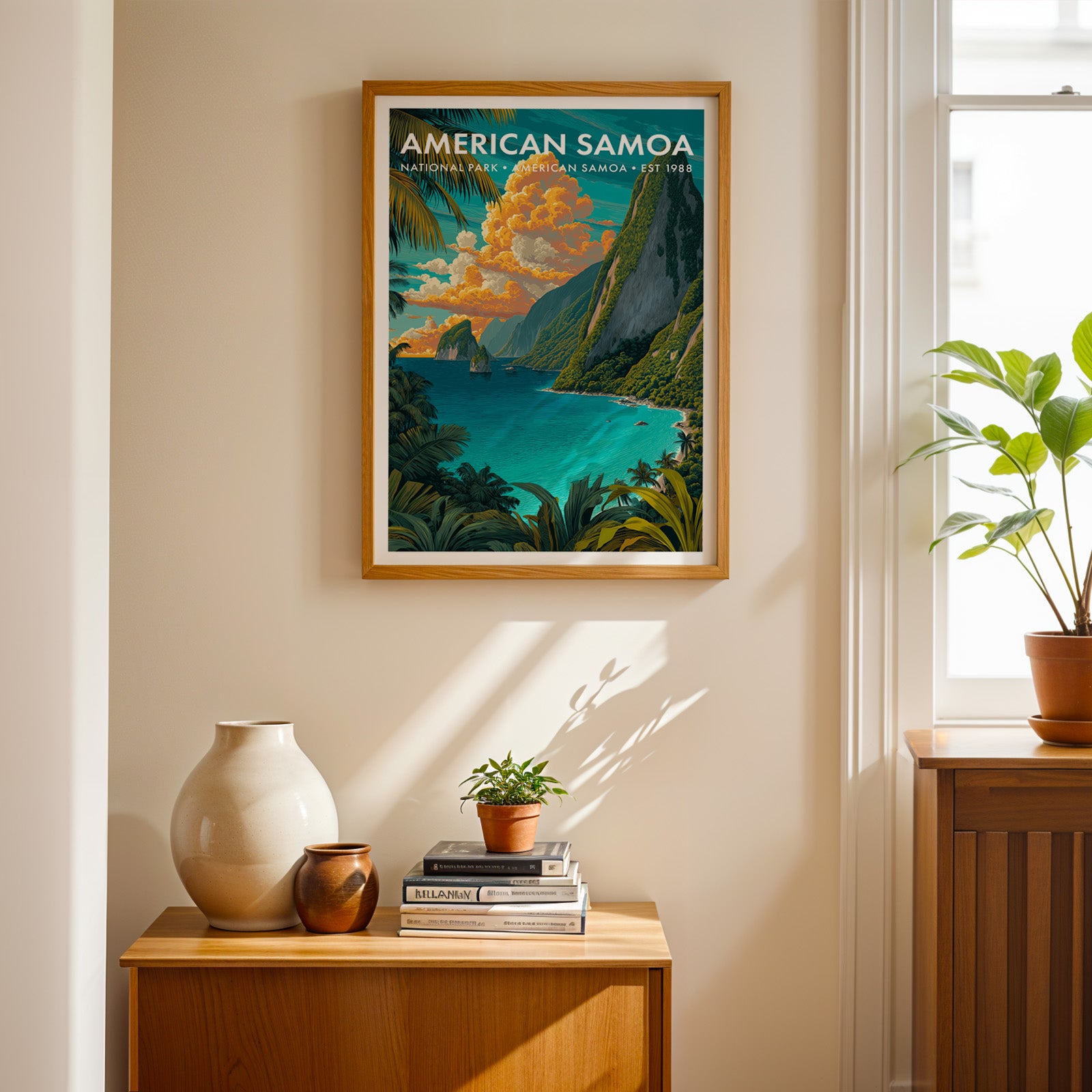 Retro American Samoa National Park Print